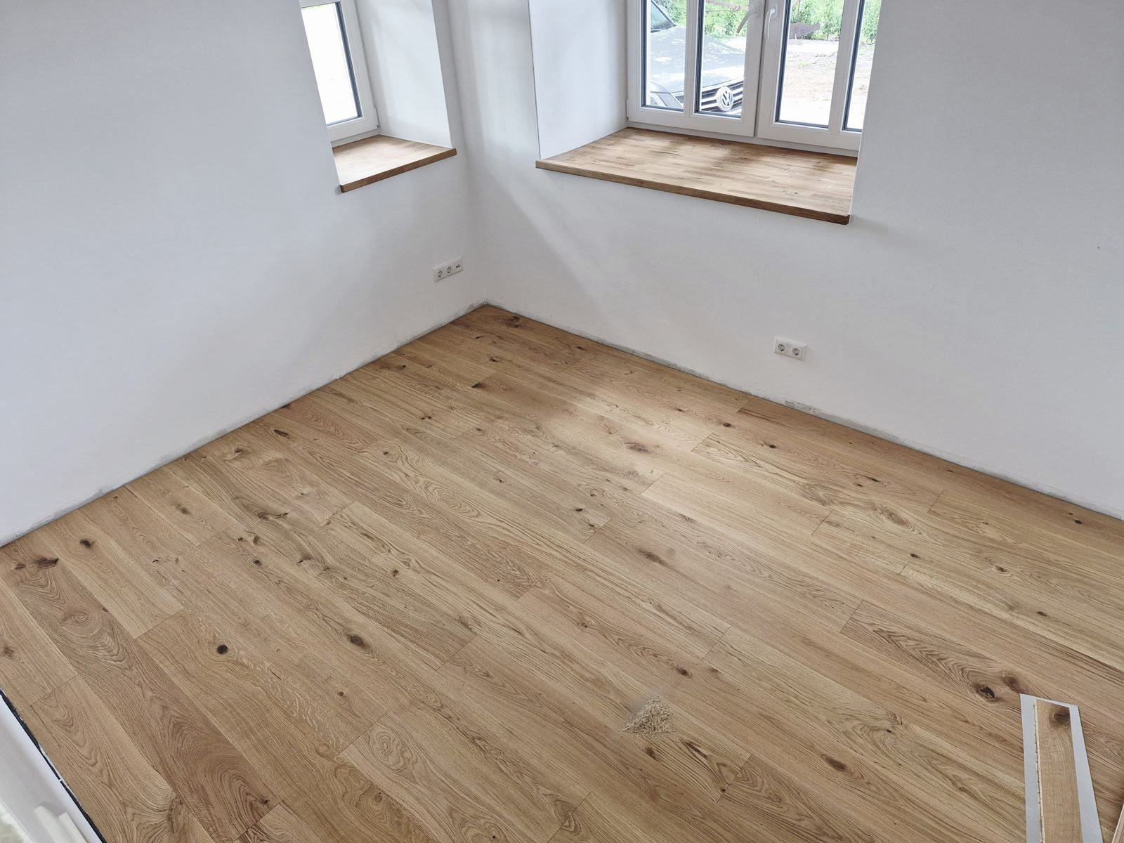 Von FRIBA verlegte Eichendielen im Dachgeschoss